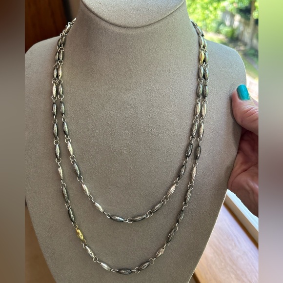 Gurhan Sterling Silver Layered with 24K Gold Necklace - Picture 2 of 8